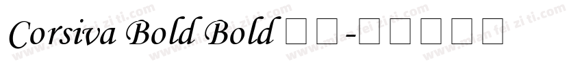 Corsiva Bold Bold 字体字体转换
